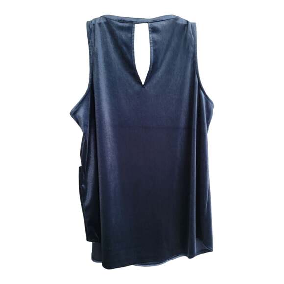 NWT Old Navy Velour Sleeveless Shirt M - Picture 2 of 4